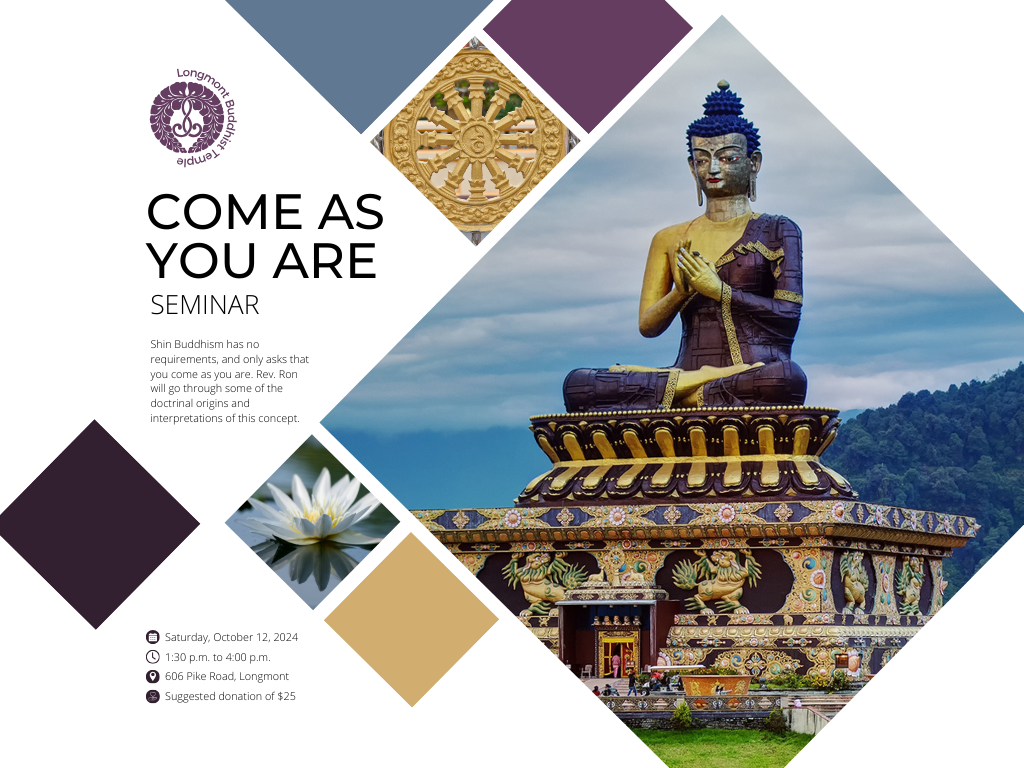 Buddhist Seminar – Come As You Are